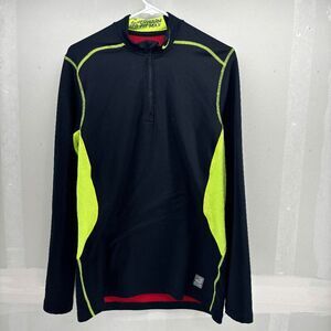 Nike Pro Combat Fitted Compression DriFit Mens Size Large Black 1/4 zip jacket